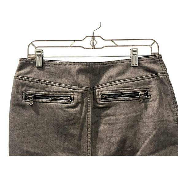Marc Jacobs Gray Denim Zipper Mini Jean Skirt Size 6 Women's Cotton Blend Grey - Picture 6 of 6
